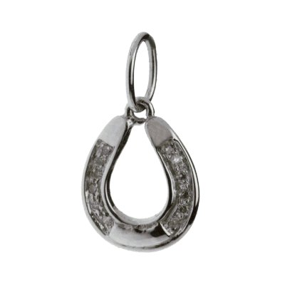 Horse Shoe Charm in silver